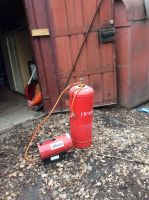 Лот: 7551238. Фото: 2. Газовый баллон со шлангами и тепловой... Тепловое оборудование, климат