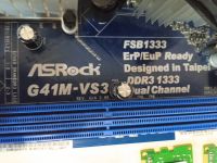 Лот: 24862720. Фото: 3. Материнская плата ASRock G41M-VS3... Компьютеры, оргтехника, канцтовары