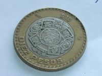 Лот: 15869897. Фото: 3. Монета 10 песо Мексика 1997 герб... Коллекционирование, моделизм