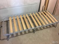 Лот: 13438893. Фото: 3. Раскладушка с матрасом. Б/у. Местами... Мебель