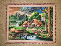 Лот: 17004717. Фото: 2. Картина 1. Алмазная мозаика. Готовая... Изобразительное искусство