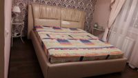 Лот: 10831265. Фото: 2. Кровать из искусственной кожи. Мебель для спальни