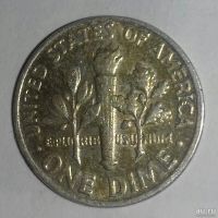 Лот: 10213185. Фото: 2. 10 центов США 1964. Монеты