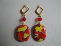 Лот: 432441. Фото: 2. Изделия из полимерной глины,серьги... Ювелирные изделия, бижутерия, часы