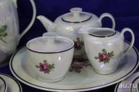 Лот: 16238252. Фото: 3. Чайный кофейный сервиз фарфор... Домашний быт