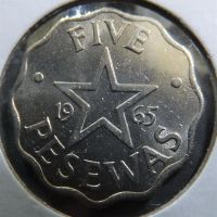 Лот: 3716886. Фото: 2. Ghana 5 Pesewas 1965г. Республика... Монеты