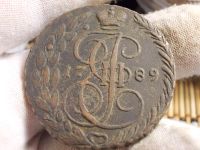 Лот: 17355948. Фото: 2. Редкие 5 копеек 1789 года, ЕМ... Монеты
