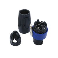 Лот: 20586490. Фото: 2. Разъем Speakon, 4пин, штекер... Радиодетали  (электронные компоненты)