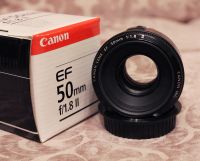 Лот: 3674162. Фото: 2. Объектив Canon EF 50/F1.8 II. Фото, видеокамеры, оптика