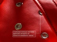 Лот: 3400422. Фото: 3. продам кресло- мешок красное кожа... Мебель
