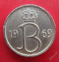 Лот: 2687631. Фото: 2. (№2424/LF) 25 сантимов 1969 (Бельгия... Монеты
