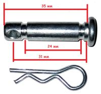 Лот: 25897337. Фото: 2. Болт срезной d8*35 со шплинтом... Инструмент и расходные