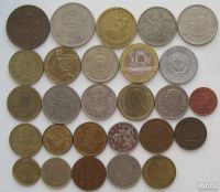 Лот: 8509699. Фото: 2. 27 иностранных монет (с 27 рублей... Монеты
