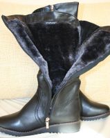 Лот: 8467937. Фото: 2. Сапоги женские зимние чёрные металлические... Женская обувь