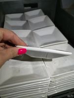 Лот: 13725464. Фото: 2. блюдце квадратное плоское 11 см. Посуда, кухонная утварь