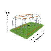 Лот: 20213808. Фото: 2. Теплица "Сибирская" 3x6 метра... Парники, теплицы