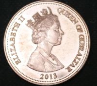 Лот: 10488042. Фото: 2. Экзотика с рубля (9552) Гибралтар... Монеты