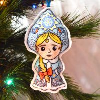Лот: 15096987. Фото: 2. Игрушка ёлочная (авторская) Снегурочка. Новый год!