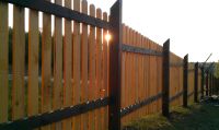 Лот: 3859267. Фото: 2. Деревянный забор из строганной... Срубы и конструкции