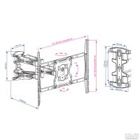Лот: 16312773. Фото: 3. Кронштейн Kromax Atlantis-46 для... Бытовая техника