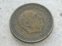 Лот: 9591132. Фото: 5. Монета 1 песета одна Испания 1953...