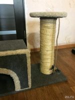 Лот: 13032391. Фото: 2. Когтеточка, с домиком, для кошек. Животные и уход