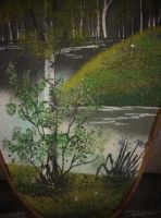 Лот: 6518950. Фото: 2. Картина на срезе дерева из Уральских... Картины, панно