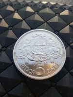 Лот: 15455493. Фото: 2. Латвия 5 лат 1931 г Оригинал Серебро. Монеты