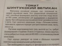 Лот: 17657478. Фото: 2. "Шунтукский великан" томат/помидор... Семена, рассада, садовые растения