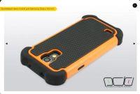 Лот: 8738667. Фото: 3. Оранжевый чехол hybrid для Samsung... Смартфоны, связь, навигация