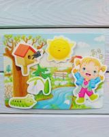 Лот: 15989165. Фото: 4. Игра на липучках. Времена года... Красноярск
