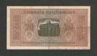 Лот: 15795968. Фото: 2. 20 рейхсмарок 1939-1945 гг. Германия... Банкноты