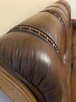 Лот: 16389359. Фото: 3. Кожаный диван и кресло. Мебель