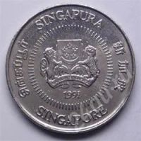 Лот: 199405. Фото: 2. Сингапур. 10 цент 1991г. Монеты