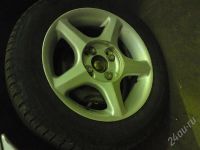 Лот: 532084. Фото: 3. Универ. литьё R14"4"100 + резина... Авто, мото, водный транспорт