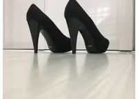 Лот: 13695653. Фото: 3. Туфли черные со стразами высокий... Одежда, обувь, галантерея