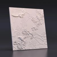 Лот: 9028365. Фото: 6. Гипсовые 3D панели для стен "Птички...