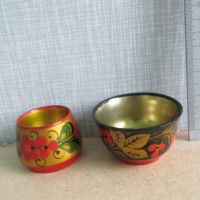 Лот: 22375554. Фото: 5. Солонка конусная набор 2 шт. дерево...