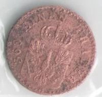 Лот: 13054108. Фото: 2. Пруссия 1 пфенниг 1858 год А... Монеты