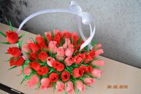 Лот: 7068700. Фото: 3. Шикарная корзина из роз,наполненных... Красноярск