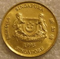 Лот: 8487242. Фото: 6. 5 центов 1995 Сингапур и 5 центов...