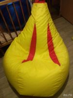 Лот: 13021145. Фото: 2. Кресло-мешок размер М жёлто-красный. Мягкая мебель