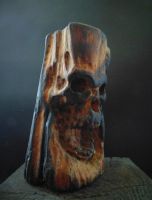 Лот: 12621511. Фото: 3. Череп (обжиг) из дерева,резьба. Ручная работа
