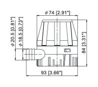 Лот: 25738522. Фото: 2. Насос осушительный 1100GPH.12В. Туризм
