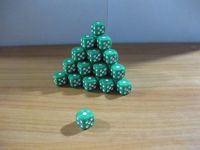 Лот: 20425016. Фото: 2. . Кубик игральный D6 12мм . Новый. Игрушки
