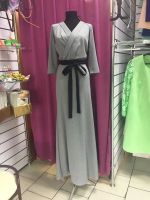 Лот: 9427375. Фото: 2. серое длинное платье. Женская одежда