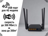 Лот: 17743335. Фото: 2. Wi-Fi роутер ZBT WE3826 для 3G... Сетевые устройства