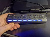 Лот: 19548961. Фото: 2. USB hub 2.0, 7 портов. Периферия