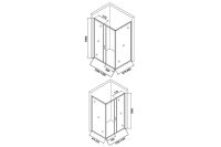 Лот: 25349521. Фото: 4. Душевой уголок без поддона ORANGE. Красноярск