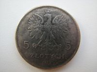Лот: 6462298. Фото: 2. Польша 5 злотых 1928 года. Ника... Монеты